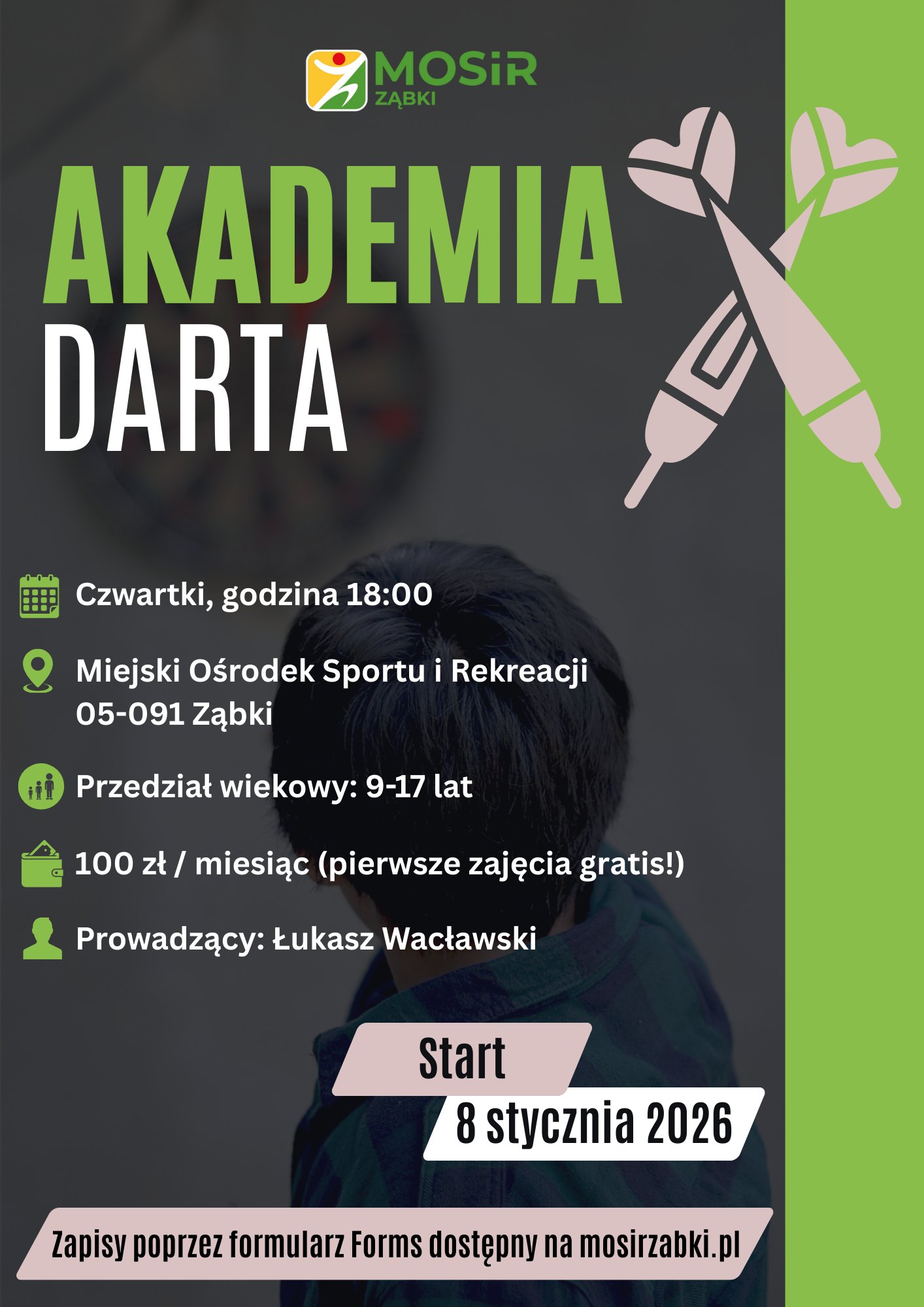 zdjecie na stronie o tytule: Akademia Darta w Ząbkach? Zajęcia ruszają już jutro!