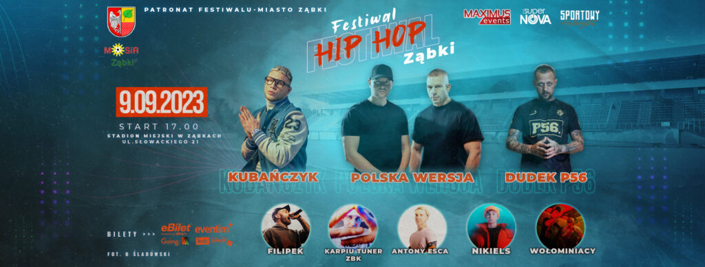 zdjecie na stronie o tytule: Festiwal Hip Hop Ząbki 09.09.2023r.