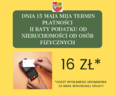 Przypomnienie o płatności II raty podatku od nieruchomości