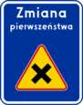 UWAGA - zmiana pierwszeństwa.