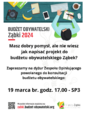 Zaproszenie na dyżur zespołu opiniującego ds. konsultacji budżetu obywatelskiego