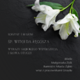 Kondolencje dla rodziny ŚP. Witolda Łęgosza