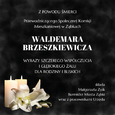 Wyrazy współczucia z powodu śmierci Waldemara Brzeszkiewicza