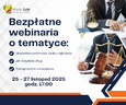 Bezpłatne webinaria online – pomoc prawna w kluczowych sprawach
