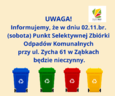 UWAGA! 2 listopada PSZOK będzie nieczynny