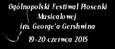 Zapraszamy wokalistów i zespoły do Ogólnopolskiego Festiwalu Piosenki Musicalowej im. G. Gershwin'a