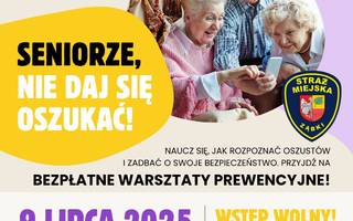 Seniorze nie daj się oszukać. Zaproszenie na warsztaty