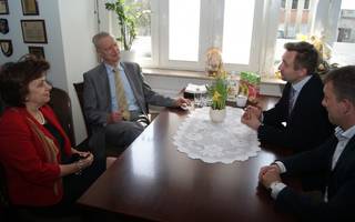 Spotkanie burmistrza z prezesem PAN 25.04.2014