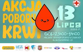 Akcja krwiodawcza już w niedzielę 13 lipca