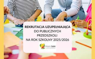 Rekrutacja uzupełniająca do ząbkowskich przedszkoli