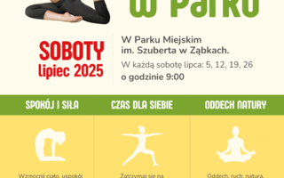 Joga w Parku Szuberta w każdą sobotę lipca