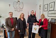 Fotografia dotycząca Komendant Grzegorz Konopka zakończył pracę w Ząbkach