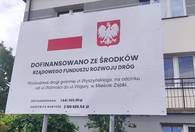 Fotografia dotycząca „Rozbudowa drogi gminnej ul. Wyszyńskiego, na odcinku od ul. Wolności do ul. Wigury, w Mieście Ząbki” w ramach Rządowego Funduszu Rozwoju Dróg