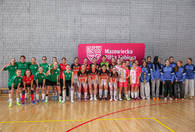 Fotografia dotycząca W Ząbkach rozegrano Półfinał Futsalowych Mistrzostw Mazowsza U-16 Kobiet