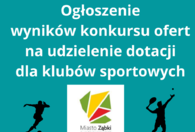 Fotografia dotycząca Ogłoszenie wyników konkursu na udzielenie dotacji dla klubów sportowych