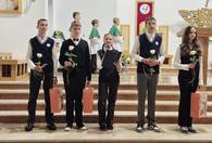 Fotografia dotycząca Pasowanie pierwszoklasistów w Publicznej Katolickiej Szkole Podstawowej im. ks. Jana Twardowskiego