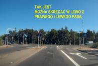Fotografia dotycząca Łatwiejszy skręt w lewo na skrzyżowaniu Szwoleżerów z DW631