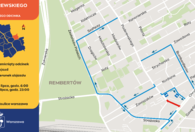 Fotografia dotycząca 23-24.07 frezowanie ul. Paderewskiego w Rembertowie 199, Z2M i Z4M pojadą objazdem