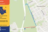 Fotografia dotycząca Utrudnienia w Rembertowie na ul. Strażackiej od 4.08 ząbkobusy pojadą objazdem