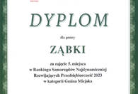 Fotografia dotycząca Ząbki na 5. miejscu w Rankingu Zrównoważonego Rozwoju Jednostek Samorządu Terytorialnego