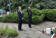 Fotografia dotycząca Ząbki uczciły 79. rocznicę Powstania Warszawskiego