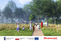 Fotografia dotycząca Pierwsze wizualizacje ogrodu biocenotycznego „Mała Ojczyzna” w Ząbkach!