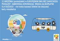 Fotografia dotycząca W poniedziałek 22 września w Europejskim Dniu Bez Samochodu przejazdy komunikacją są bezpłatne
